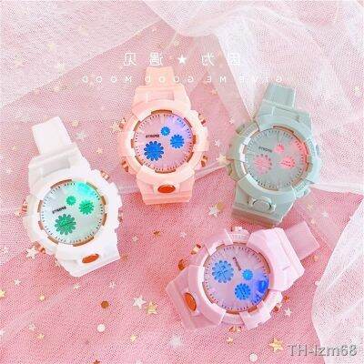 ⌚ นาฬิกา Ins super fire macaron color นาฬิกาข้อมืออิเล็กทรอนิกส์หญิงรุ่นเกาหลีเรียบง่ายอารมณ์นักเรียนมัธยมต้นกีฬาแนวโน้มกันน้ำ