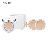 MISSHA M เมจิกคุชชั่น SPF44ที่ไร้ที่ติ /Pa +++ #21 #23ไวท์เทนนิ่งซีซีครีมรองพื้นกันแดดคอนซีลเลอร์เครื่องสำอางจากเกาหลี