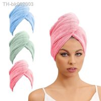 ۞✿✘ Microfiber Hair TowelSuper Absorbent Hair Towel .Care Cap with Button.Wrap Fast Drying Hair Wraps for Women Bathroom Accessori