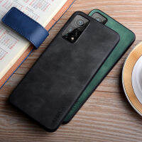 Aioria เคสโทรศัพท์หนังแท้สำหรับ Xiaomi Mi 10T Pro Mi 10T Lite เคสหลังแบบด้านและทนทานป้องกันรอยนิ้วมือหนัง PU ผิวนุ่มข้างพีซีแบบแข็งคลุมทั้งหมดกล้องกันกระแทกดีไซน์