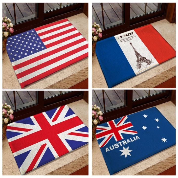 พรมเช็ดเท้า-กันลื่น-ลายธงชาติอเมริกา-อังกฤษ-ออสเตรเลีย-แคนาดา-ขนาด-40x60-ซม-สําหรับห้องน้ํา