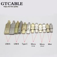 ✷ 1set Micro Mini Type C USB 2.0 USB 3.1 Male plug connector Socket Jack Nickel/Gold Plated for DIY data cable HiFi Audio Adapter