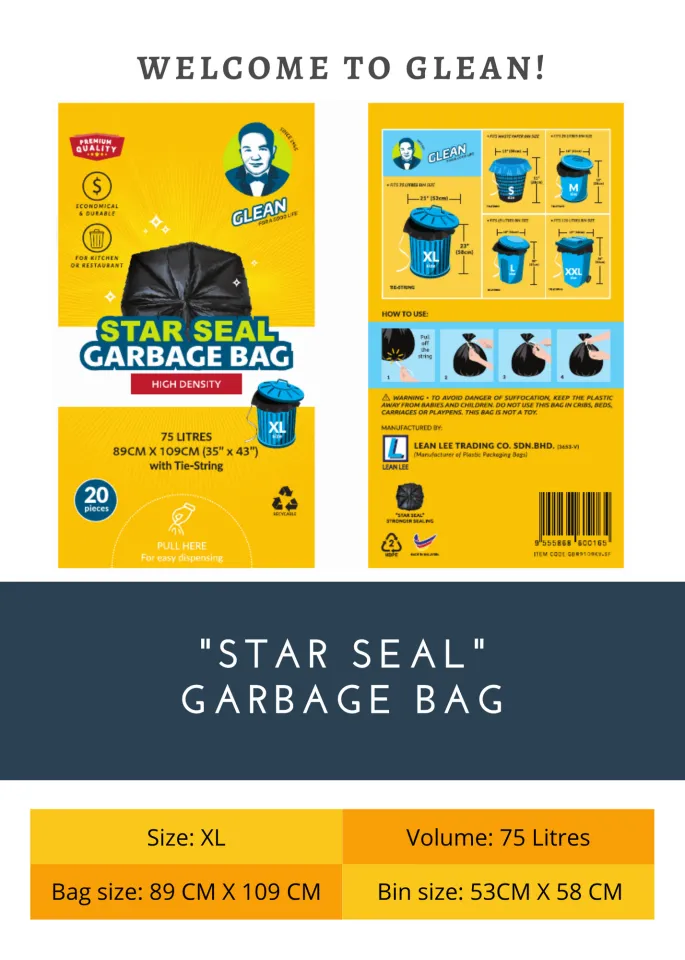 Star Seal XL Garbage Bag – Glean MY