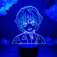 Cute Agatsuma Zenitsu Hologram Lighting Decoration Gift Anime Fans Friends Birthday Xmas LED Sensor Control Lamp Demon Slayer