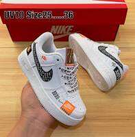 ???? Air Force 1 ?รองเท้าผ้าใบ กีฬา ลำลอง ?รุ่น:ไอคอน เด็กชาย/เด็กหญิง ?size: 25-36 สี:ดำ/ขาว ✅ใส่สวยสบายเท้า ⚡พร้อมจัดส่ง⚡