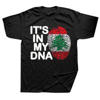 Funny Its In My DNA Lebanon Flag Lebanese T Shirts Graphic Cotton Streetwear Short Sleeve Birthday Gifts Summer Style T-shirt