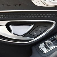 Car Styling Interior Door Handle Bowl Cover Stickers Trim Auto Accessories For Mercedes Benz C Class W205 C180 C200 GLC X253