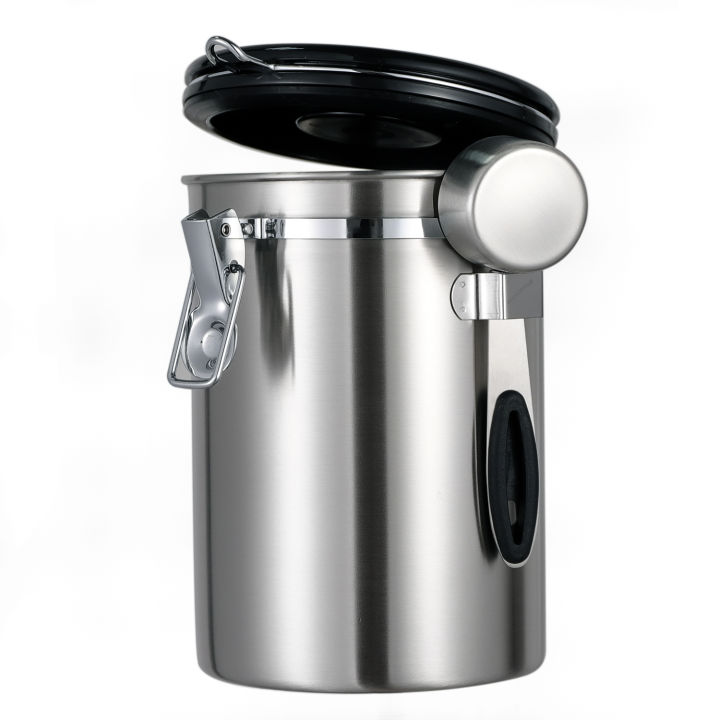 leeseph-airtight-coffee-container-สแตนเลส-co2-valve-storage-canister-with-scoop-ช่วยให้กาแฟของคุณมีรสชาติสด