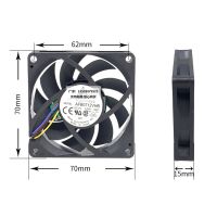 ☎♧ Original Delta 7CM AFB0712VHB DC12V 0.55A PWM automatic temperature control CPU cooling fan 4 line