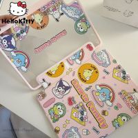 Sanrio เคส Case Ipad อะคริลิค Ipad 7 8 9การ์ตูนเคสมือถือสุดหรูเคส Mini 6 Ipad Pro 11 12.9แท็บเล็ต2022 Air 3 4 5 MODE Korea