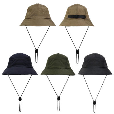 [hot]Bucket Hat Foldable Fisherman Hats Unisex Outdoor Sunhat Hiking Climbing Hunting Beach Fishing Adjustable Men Draw String Cap