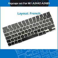 Laptop A2442 A2485 Français Keycap Keys Key Cap set Azerty For Macbook Pro M1 Pro Max Retina 14 quot; 16 quot; 2021 Keyboard Repair