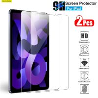 ❉☍﹊ 2Pcs Tempered Glass Screen Protector Cover For Apple Ipad Air 5 4 2022 Pro 11 2018 9.7 Inch Ipad 10.2 6th 5th Gen Tempered Film