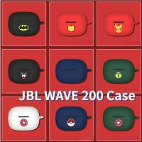 READY STOCK! Solid color cartoon pattern for JBL WAVE 200 Soft Earphone Case Cover