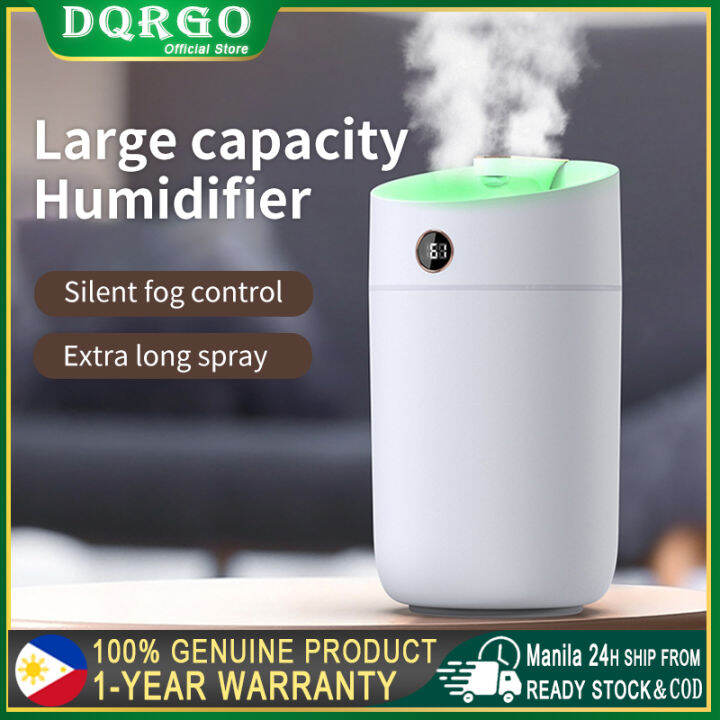 DQRGO Air Humidifier Double Nozzle 3L Ultrasonic humidifier Smart ...