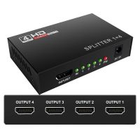 【HOT】 1080P HDMI-compatible HDCP 1 4 out Amplifier 1x4 Spliter