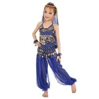 hot【DT】 New Children Belly Costume 6 Colors Kids Dancing Bollywood Performance Costumes 6pcs/set