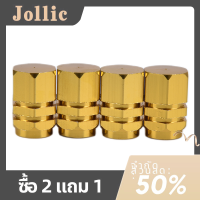 Jollic 4pcs BOLT-in อลูมิเนียมวาล์วหมวกล้อรถวาล์วยางยางก้านอากาศ