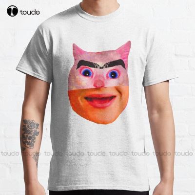 Cat Meme   Eyebrows  Halloween Cat Meme Classic T Shirt Fashion Creative Leisure Funny T Shirts&nbsp;Fashion Tshirt Summer&nbsp; XS-6XL