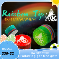 KONLLEN Cue Tip บิลเลียด Rainbow เคล็ดลับ1114มม. บิลเลียดสระว่ายน้ำ Cue 9หลายชั้นสนุ๊กเกอร์ Cue Billiard อุปกรณ์เสริม