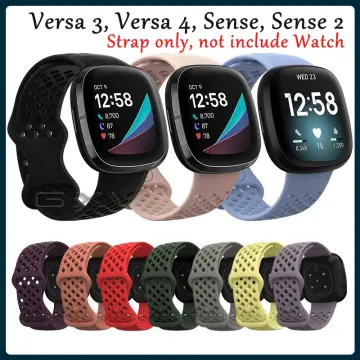 For Fitbit Versa 4/3 Sense Silicone Strap Wristband Replacement Watch Band  Sport