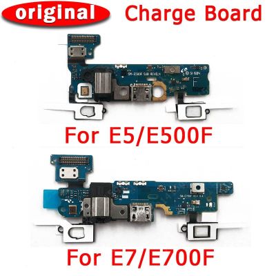 ชาร์จพอร์ตเดิมสำหรับบอร์ดซ่อมโทรศัพท์มือถือ USB E500F E5กาแล็กซี่สำหรับ E7 E700F ตัวเชื่อมต่อแบบแท่นยืดหยุ่น PCB อะไหล่ทดแทน