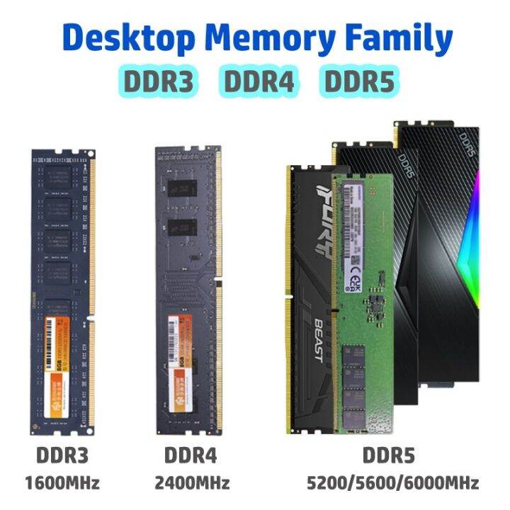 7 Gaming Computer Memory New DDR5 Desktop Memory 16G 6000Mhz Memory