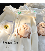 Spades Ace เสื้อฮู้ด เสื้อแขนยาวอบอุ่น หลวมและสบาย ทันสมัย สไตล์ สบายๆ ทันสมัย WWY2391LHE 38Z230920