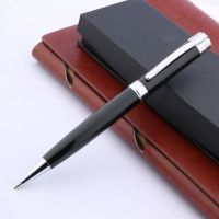 【☄New Arrival☄】 miciweix Baoer 027สีดำโลหะเงินปากกาลูกลื่นเป็นสัญลักษณ์เครื่องเขียนปากกาเจลอุปกรณ์การเรียนสำนักงาน