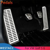 Hans1 Car Pedals Cover for Golft 5 6 Tiguan Touran Skoda Octavia A5 LHD Accelerator Gas Brake Clutch Rest Pedal