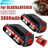 สำหรับ Black Decker LBXR201820V 3.06.0Ah LBXR20 LB20 LBX20 LB2X4020-OPE เครื่องมือ