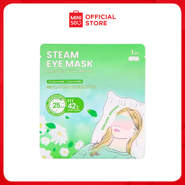 MINISO Nature Regular Series Steam Eye Mask (5 Pcs) (Chamomile) | Lazada PH