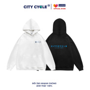 Áo hoodie Blue Glint City Cycle da lộn form rộng oversize unisex Local