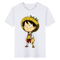 Luffy อะนิเมะเสื้อผ้าเสื้อยืดแขนสั้นผู้ชายลำลองสบาย