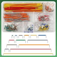 FEELDG 560Pcs 14ความยาว สายจัมเปอร์ Breadboard 2-125มม. รูปตัวยู Preformed Breadboard การทดลองอุปกรณ์อิเล็กทรอนิกส์ สีสันสดใส วงจรบัดกรีต้นแบบ Arduino สำหรับเด็ก