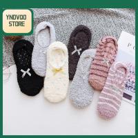 YNDVQO STORE 1 Pair สีทึบ ระบายอากาศได้ ระบายอากาศได้ ฤดูหนาว ถุงเท้าเรือพื้น ถุงเท้าโยคะ ถุงเท้าผู้หญิง กันลื่น