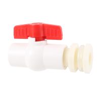 1/2" 3/4" ABS Plastic Water Tank Connector with PVC Ball Valve Fish Tank Aquarium Outlet Bucket Connector Drain Pipe Fitting Plumbing Valves