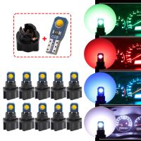 10 PCS T5 W3W W1.2W PC74 PC37 PC118 Super Bright LED Car Dashboard Warming Indicator Wedge Light Bulb Auto Instrument Lamp