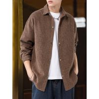 HOT14★ Spring Autumn Cal Jackets Men Solid Turn Down Collar Coats Male Loose Jacket for Man