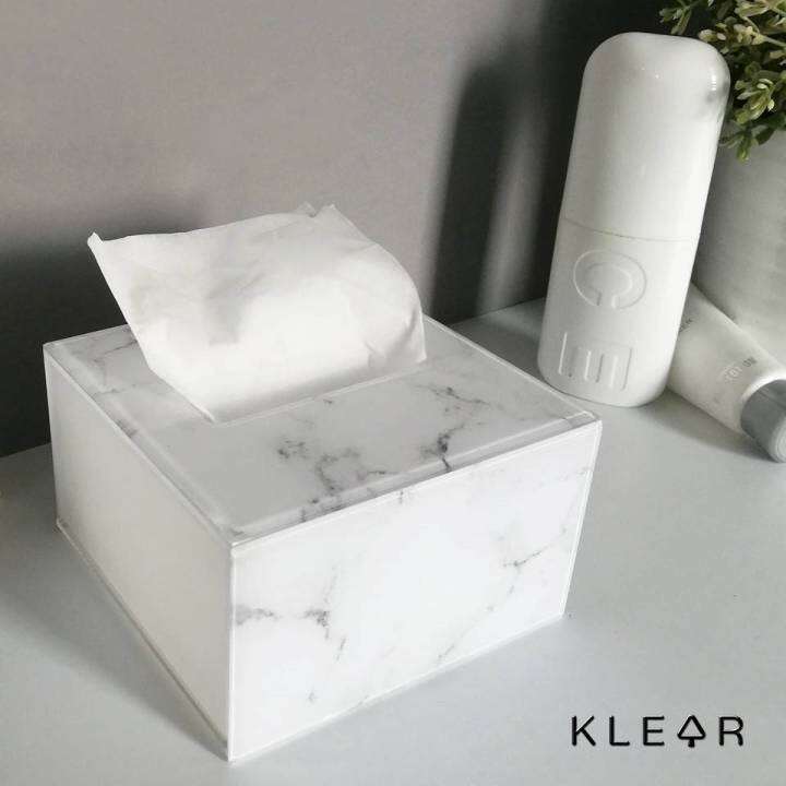 klearobject-marble-tissue-box-s-กล่องทิชชู่ลายหินอ่อน-อะคริลิคเกรด-a-เงางาม-เหมาะสำหรับกระดาษ-popup-กล่องใส่กระดาษทิชชู่-กล่องทิชชู่-กระดาษทิชชู่-popup