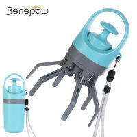 Benepaw แบบพกพา No-Touch สุนัข Pooper Scooper ในตัว Poop กระเป๋า Dispenser น้ำหนักเบา Claw Waste Picker คุณภาพ Lanyard