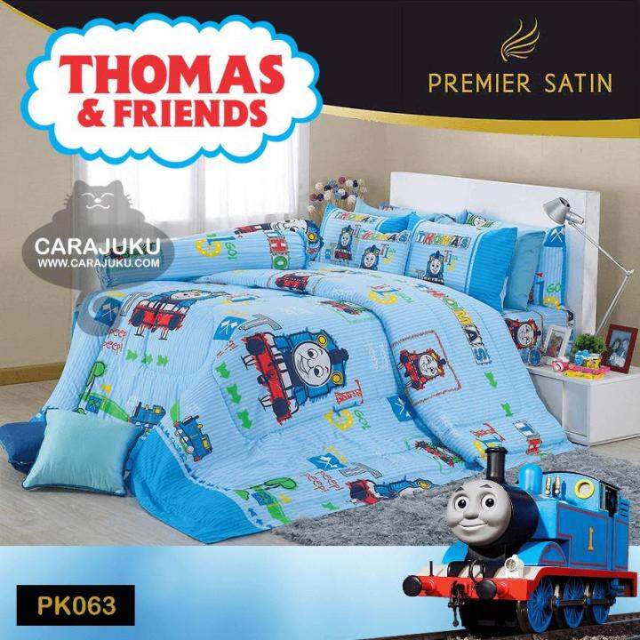 premier-satin-ผ้านวม-60-x-80-นิ้ว-ไม่รวมชุดผ้าปูที่นอน-รถไฟโทมัส-thomas-amp-friends-เลือกสินค้าที่ตัวเลือก-ซาติน-ชุดเครื่องนอน-ผ้าห่มนวม-ผ้าห่ม