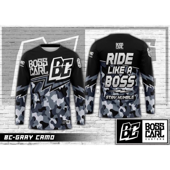 BCC Camouflage Customized Motorcycle Riding Jersey Longsleeve