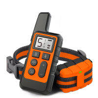 Electric Dog Training Collar 500m Remote Control Shock Vition Warning Waterproof Rechargeable LCD Display Stopping Bark