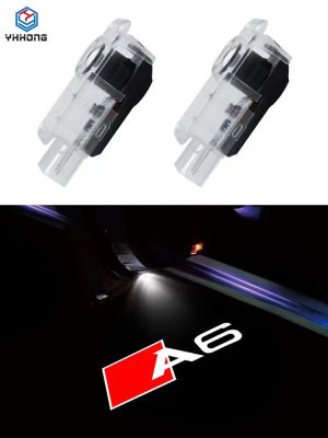 2pcs LED Car Door Light Courtesy Logo Projector Welcome Lamp For A1 A3 A4 A5 A6 A7 Q3 Q5 Q7 A8 R8 B5 B6 B8 C5 C8 RS S3 S4 S5 S6 Bulbs  LEDs HIDs