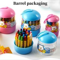 Plastic Oil Painting Stick Baby Childrens Wax Chalk Safe Washable Colored Pencil Set Crayon For Kids