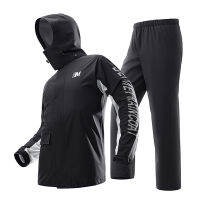 Waterproof Rain Coat Pants Set Rainproof Suit for Mortorcycling Cycling Fishing Camping