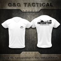 เสื้อยืดแขนสั้นทหาร INFANTRY ราชินีแห่งสนามรบ คอกลม แขนสั้น ไซส์ผู้ชาย S-3XL oversize top จัดส่งทันที