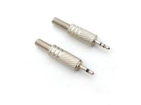 5pcs METAL 2.5mm mono/Stereo Male Jack Plug Audio connector headphone