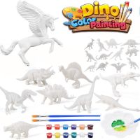 Childrens Toys for Boys and Girls Graffiti Painted Puzzle Dinosaur Coloring DIY Handmade Model Painting Doll Drawing  Sketching Tablets